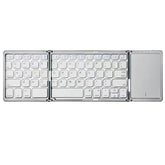 3Folding Keyboard Mini Wireless Keyboard Foldable Dual Bluetooth Keyboard with Touchpad for Windows Android IOS Ipad Phone