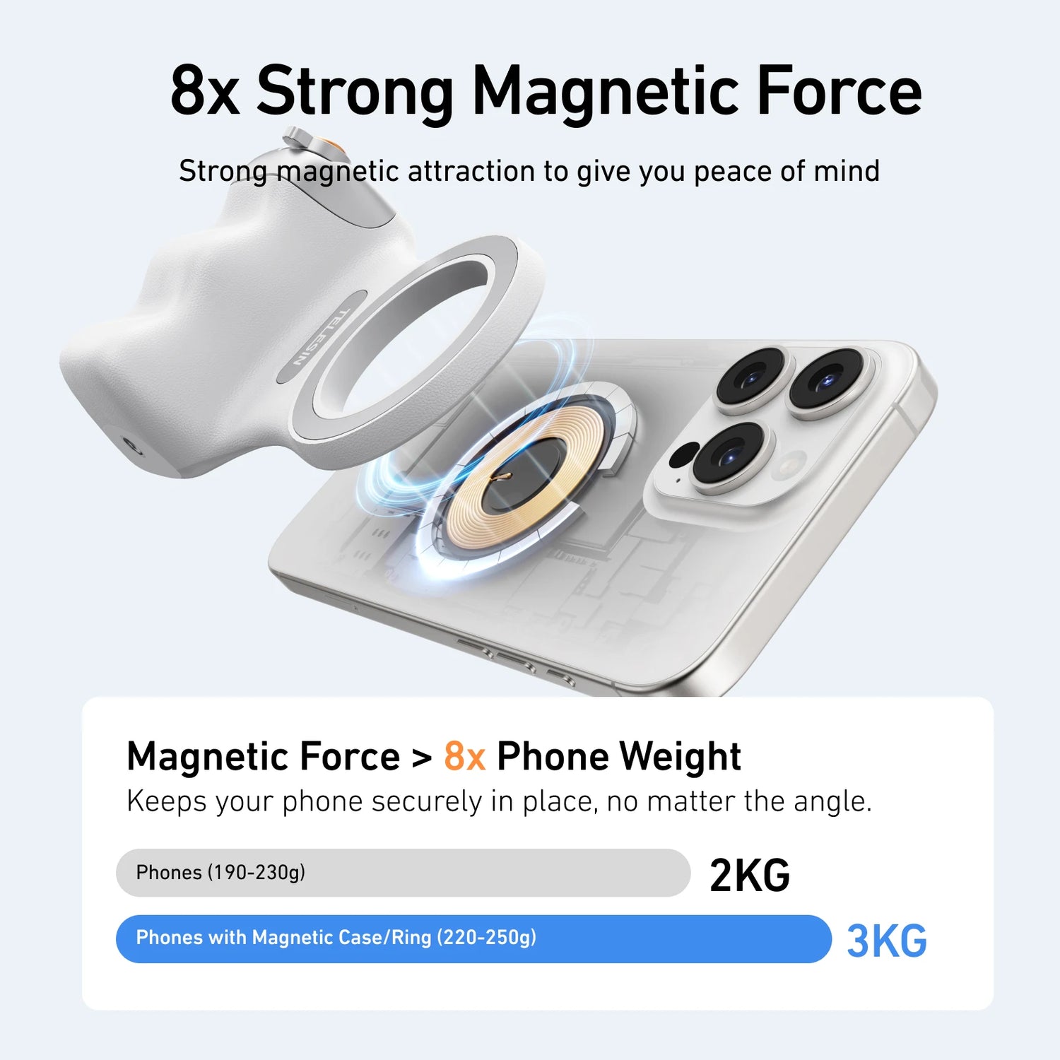 Phone Camera Shoot Hand Grip Magnetic Smart Phone Holder Shooting Aid Remote Control Handle for Iphone Android Phone