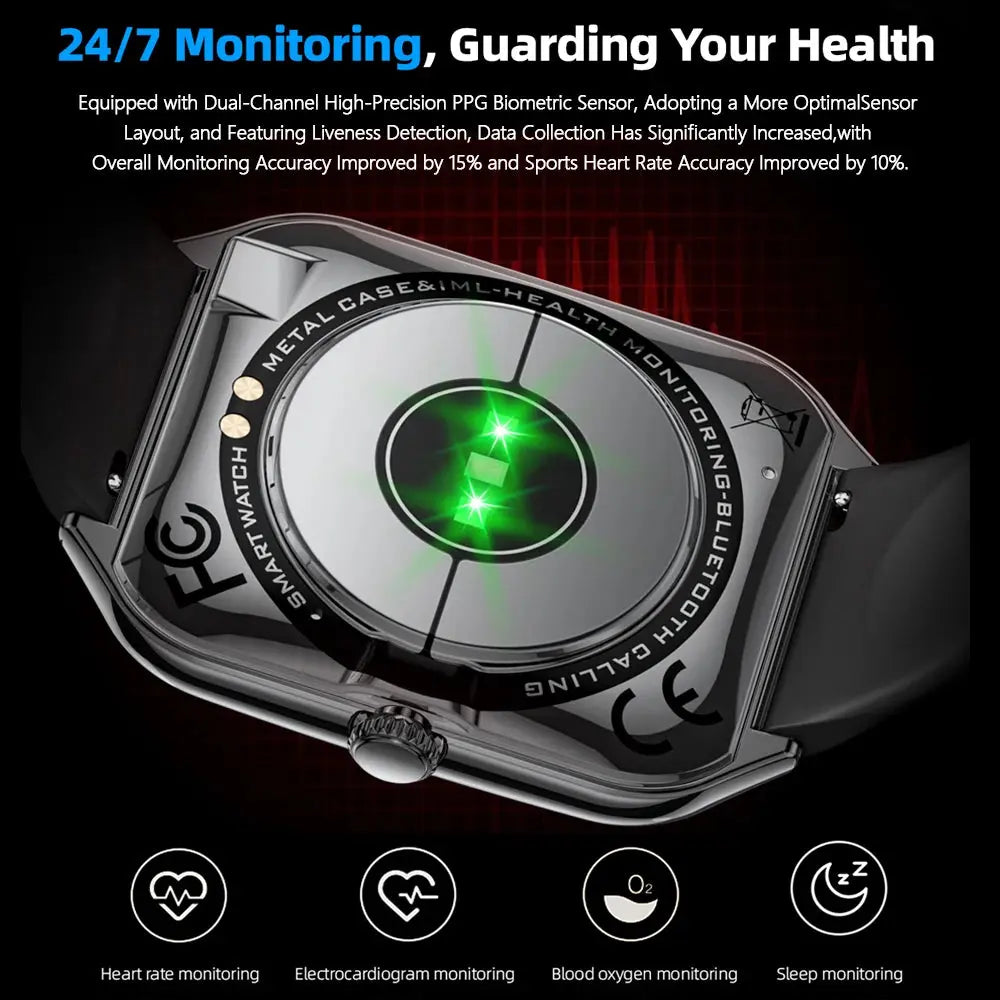 For Xiaomi New Ultra Thin AMOLED Smart Watch Men 386*448HD Screen Fashion Women Sports Bracelet BT Calling Waterproof Smartwatch