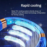 Portable Neck Fan,Hands Free Bladeless Fan with LED 4 Cooling Plate,Personal Fan 4000Mah Battery USB Rechargeable