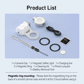 Phone Camera Shoot Hand Grip Magnetic Smart Phone Holder Shooting Aid Remote Control Handle for Iphone Android Phone