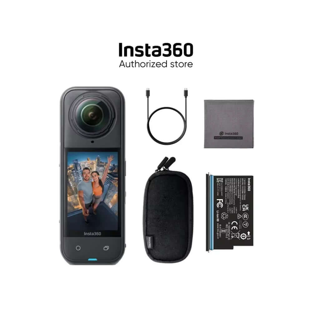 X5 Camera -8K Waterproof 360 Action Camera with 1/1.28" 48MP Sensors, 8K 360 HDR Video, 72MP 360 Photo Sports Travel,